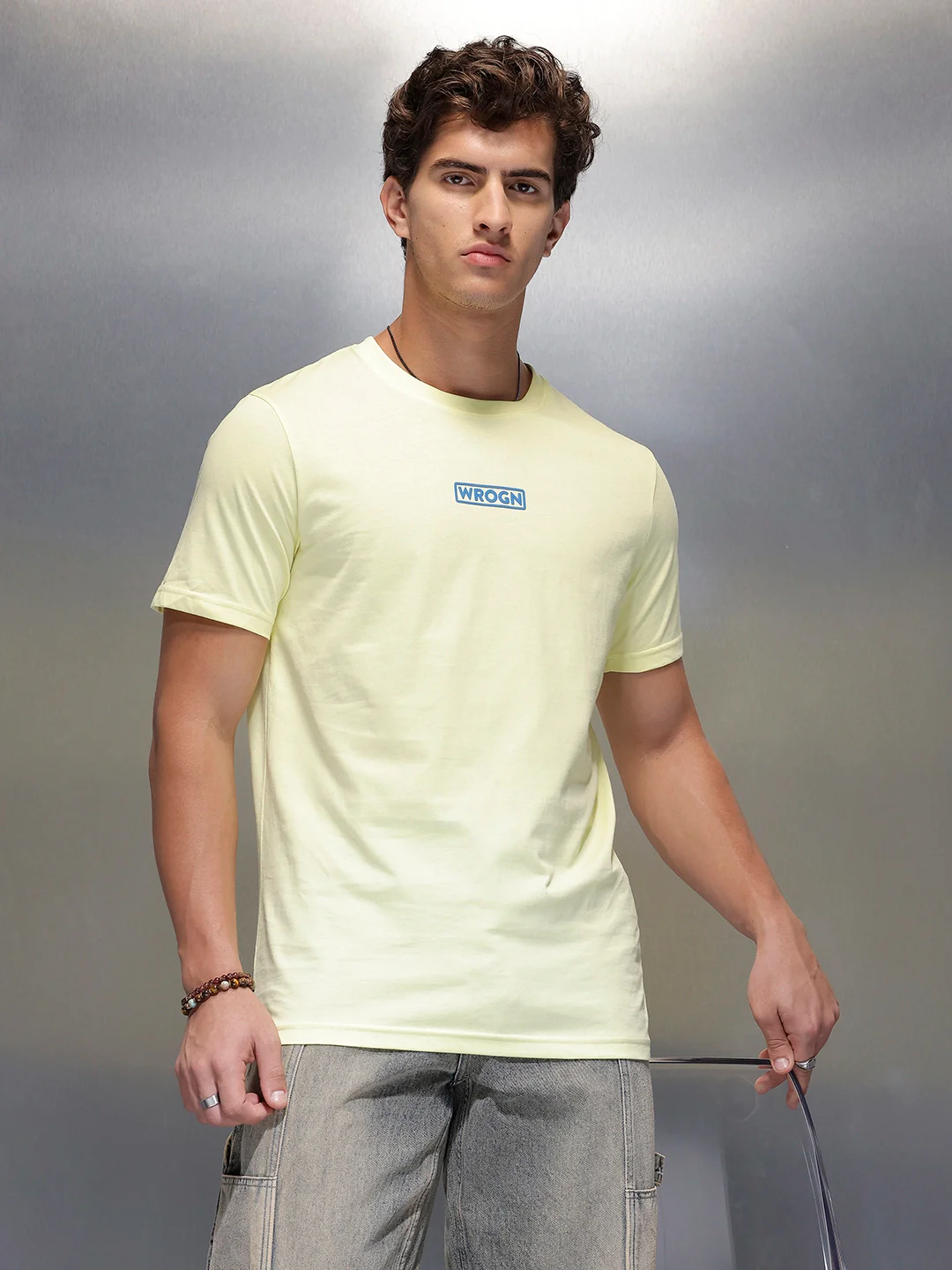 Solid Regular Fit T-Shirt | Light Green