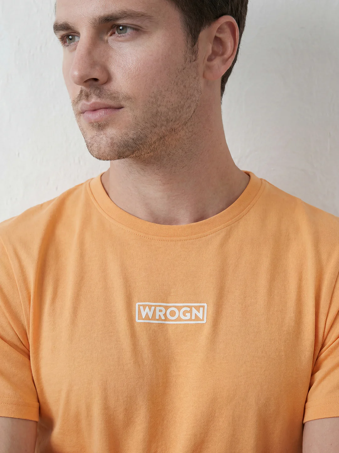 Solid Regular Fit T-Shirt | Orange - Image 5