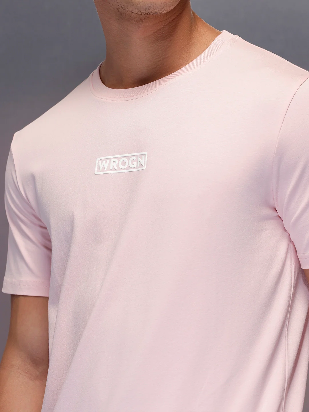 Solid Regular Fit T-Shirt | Pink - Image 5