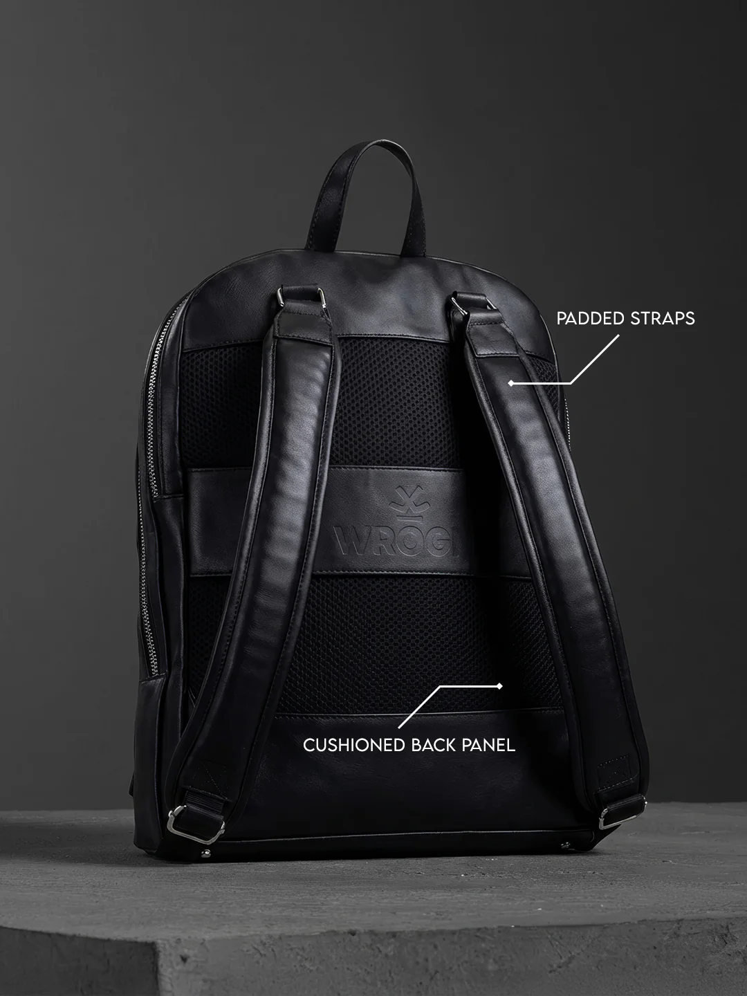 Structured Front Pocket Backpack | Black - Image 4